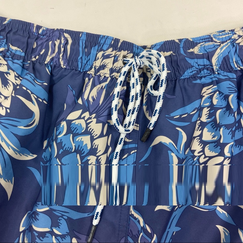 Brooks Brothers blue pineapple swim trunks NWOT. SIZE XL - Picture 5 of 9